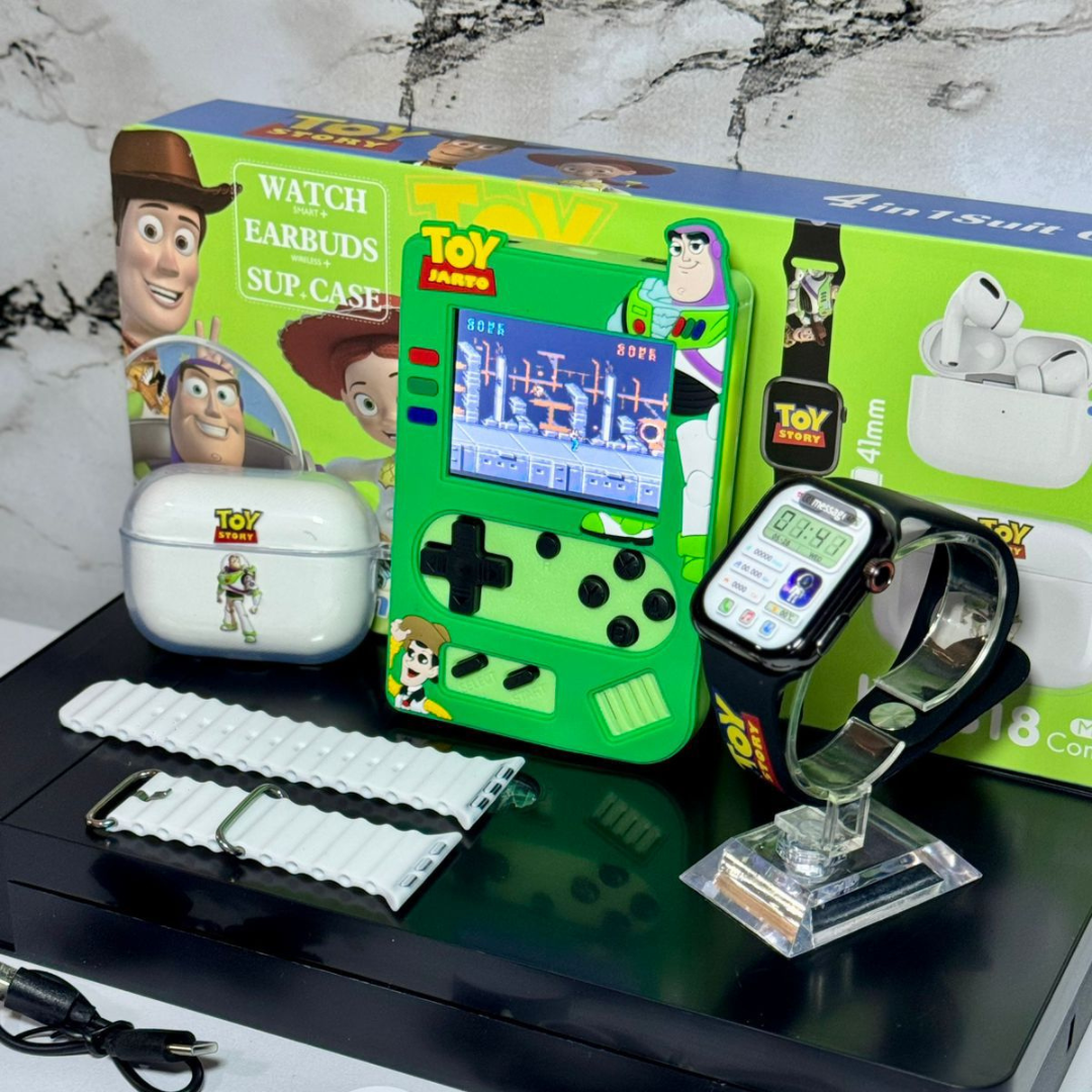 Mega Combo Consola 500 Juegos + Reloj Inteligente + Audifonos Pro