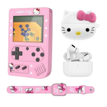 Mega Combo Consola 500 Juegos + Reloj Inteligente + Audifonos Pro