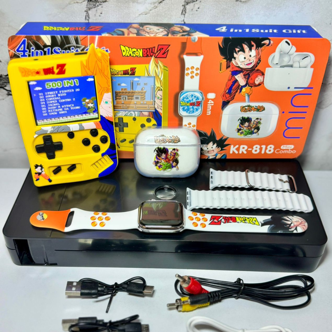 Mega Combo Consola 500 Juegos + Reloj Inteligente + Audifonos Pro