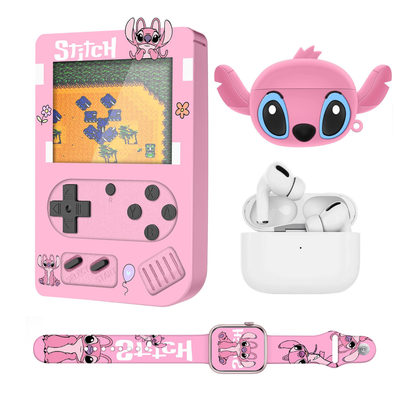 Mega Combo Consola 500 Juegos + Reloj Inteligente + Audifonos Pro